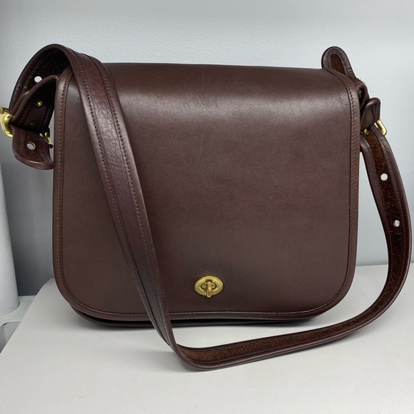 Coach Handbags - Vintage Coach Stewardess Crossbody Bag Mahogany Colour
